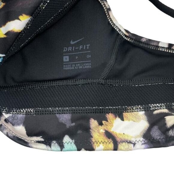 Nike Indy Floral T-Back Light Support Dri-Fit Sports Bra Size Small - Picture 7 of 8